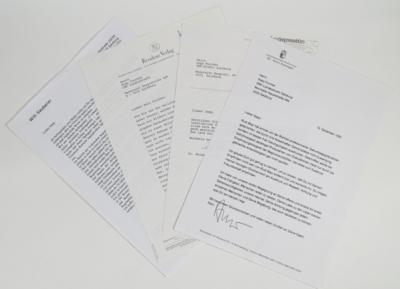 4 Schreiben an Sepp Forcher vom Landespressebüro Salzburg - Z pozůstalosti SEPP FORCHER