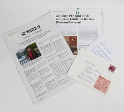 Von der Post retourniertes Schreiben an Sepp Forcher, Radio Salzburg - Z pozůstalosti SEPP FORCHER