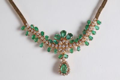 Brillant Collier zus. ca. 1,50 - Antiques, art and jewellery