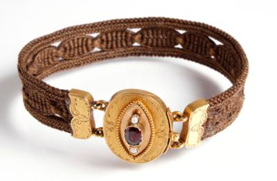 Armband aus geflochtenem Haar - Antiques, art and jewellery