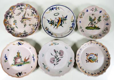 Konvolut von 6 Tellern, 19. Jahrhundert - Schmuck, Kunst & Antiquitäten