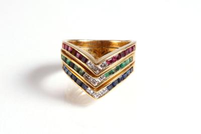 Diamant Damenring - Antiques, art and jewellery