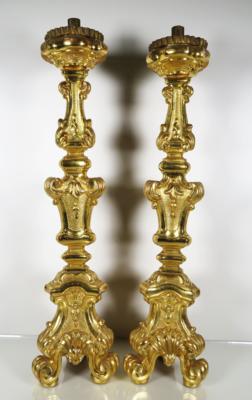 Paar Kerzenleuchter im Barockstil - Antiques, art and jewellery