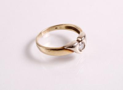 Solitärring 0,23 ct - Antiques, art and jewellery