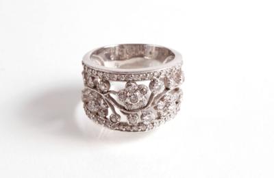 Brillant Diamant Damenring zus. ca. 0,55 ct - Antiques, art and jewellery