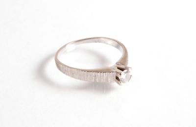 Solitärring 0,14 ct - Antiques, art and jewellery