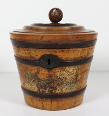 Gedrechselte Vorratsdose, wohl England, 19. Jahrhundert - Schmuck, Kunst & Antiquitäten