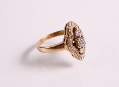 Brillant Damenring zus. ca. 0,45 ct - Jewellery, antiques and art