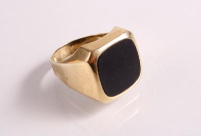 Herren Onyxring - Gioielli, arte e antiquariato