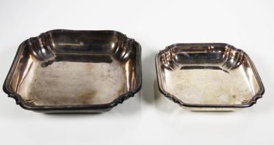 Satz von zwei unterschiedlich großen Silberschalen - Gebrüder Kühn, Schwäbisch Gmünd - Schmuck, Kunst & Antiquitäten