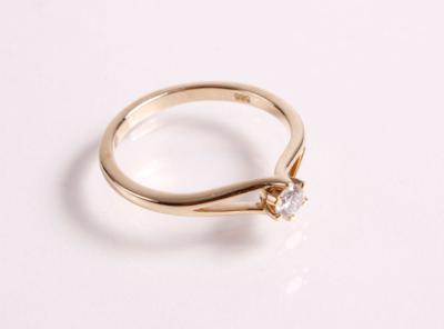 Solitärring ca. 0,17 ct - Jewellery, antiques and art