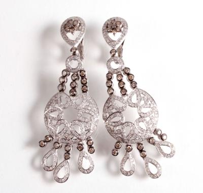 2 Brillant Diamant Ohrsteckclipsgehänge zus. ca. 2,60 ct - Jewellery, antiques and art