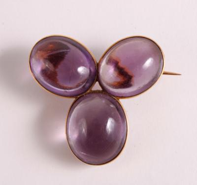 Amethyst Brosche - Jewellery, antiques and art