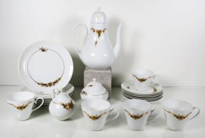 Kaffeeserviceteile "Romanze", Dekor Quatre Couleur, Entwurf Björn Wiinblad 1959, Rosenthal, Studio-Linie, nach 1961 - Schmuck, Kunst & Antiquitäten