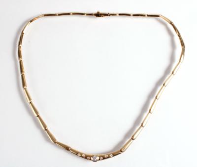 Brillant Collier zus. ca. 0,25 ct - Gioielli, arte e antiquariato