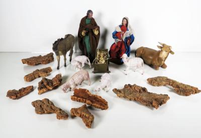 Konvolut Krippenfiguren, vornehmlich 1. Hälfte 20. Jahrhundert - Schmuck, Kunst & Antiquitäten