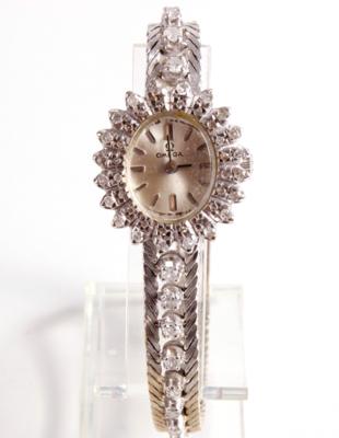 Omega Brillant Damen Armbanduhr - Jewellery, antiques and art