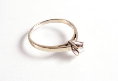 Solitärring 0,13 ct - Jewellery, antiques and art