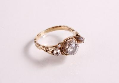 Altschliffbrillant Diamantring zusammen ca. 0,65 ct - Jewellery, antiques and art