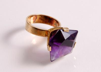 Amethyst Damenring - Klenoty, umění a starožitnosti