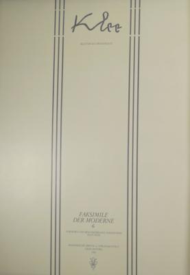 Paul Klee. Faksimile der Moderne 6. Blätter aus Privatbesitz - Images and graphics from all eras
