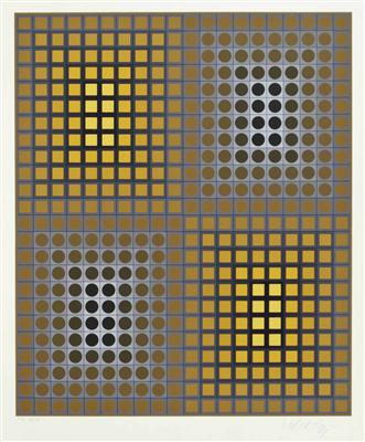 Victor VASARELY* - Christmas-auction Furniture, Carpets, Paintings