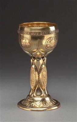 Pokal, "Jubiläumsschießen Frankfurt 1912" - Asta di pasqua (arte e antiquariato)