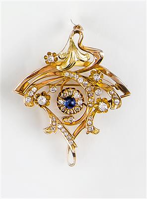 Altschliffbrillantgehänge zus. ca. 1,20 ct - Schmuck, Taschen- und Armbanduhren - Kunst des 20. Jahrhunderts