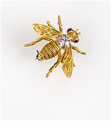 Diamantbrosche "Biene" - Umění, starožitnosti, šperky – Salzburg