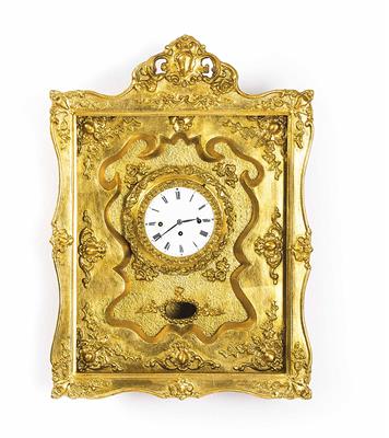 Biedermeier-Rahmenuhr um 1840 - Asta di Natale - Mobili, tappeti, dipinti