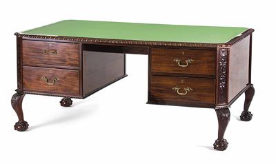 Herren-Schreibtisch - sogenannter Partner Desk um 1920 - Christmas-auction Furniture, Carpets, Paintings