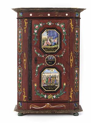 Tiroler Bauernkasten, Zillertal um 1855 - Christmas-auction Furniture, Carpets, Paintings