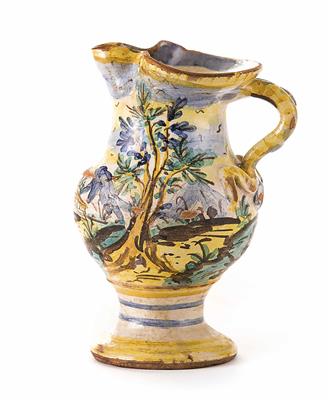 Birnförmiges Krüglein, Italien, wohl Savona, 1. Hälfte 16. Jhdt. - Easter Auction (Art & Antiques)