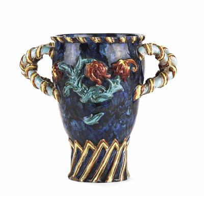 Art Deco-Henkelvase, Piowitt, Wien um 1925 - Schmuck, Uhren und Antiquitäten