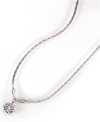 Brillantcollier zus. ca. 0,87 ct - Schmuck, Uhren und Antiquitäten