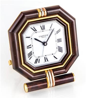 Cartier Reisewecker-Tischuhr 2. Hälfte 20. Jahrhundert - Schmuck, Uhren und Antiquitäten