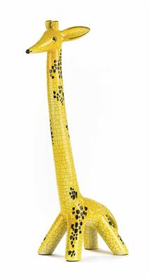 Giraffe, Walter Bosse (1904 - 1979), Entwurf um 1955, Ausführung Staatliche Majolika-Manufaktur Karlsruhe - Umění, starožitnosti, šperky – Salzburg