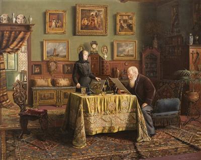 Carl Johann Spielter - Vánoční aukce - obrazy, koberce, nábytek