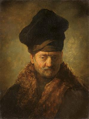Rembrandt, Nachahmer um 1900 - Vánoční aukce - obrazy, koberce, nábytek