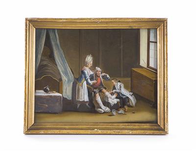 Hinterglasbild, Deutsch 18. Jahrhundert - Vánoční aukce - obrazy, koberce, nábytek