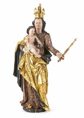 Madonna mit Kind, Österreichischer Kulturkreis, 17. Jahrhundert - Asta di Natale - Mobili, tappeti, dipinti