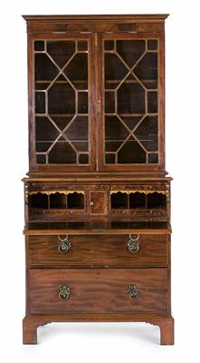 Regency-Aufsatz-Schreibschrank, England frühes 19. Jahrhundert - Christmas-auction Furniture, Carpets, Paintings