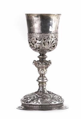 Barocker Messkelch, wohl Deutsch 18. Jahrhundert - Weihnachtsauktion - Silber, Porzellan, Teppiche