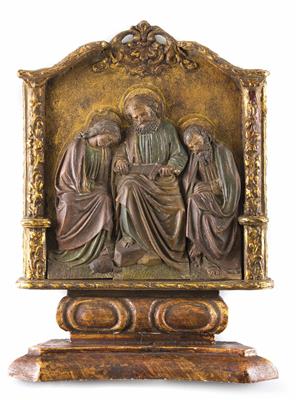 Apostel-Gruppe: Petrus, Johannes und Jakobus, Deutsch,19. Jahrhundert - Möbel und Skulpturen