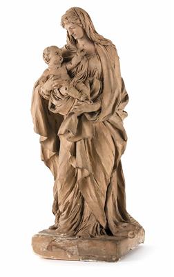 Bozzetto einer Madonna mit Kind, wohl Italien um 1800 - Möbel und Skulpturen