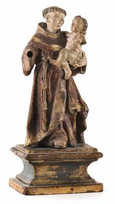 Hl. Antonius von Padua mit Jesuskind, Alpenländisch um 1700 - Möbel und Skulpturen