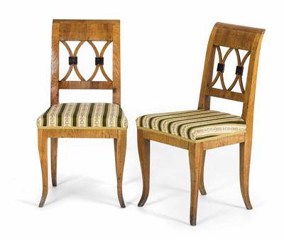 Paar Biedermeier-Sessel um 1825 - Möbel und Skulpturen