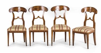 Satz von vier Biedermeiersesseln um 1830 - Furniture