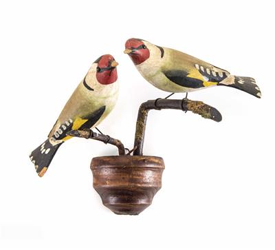 Viechtauer Vogelpaar, Oberösterreich, 19. Jahrhundert - Möbel und Skulpturen