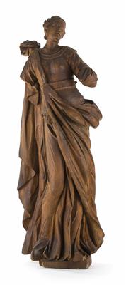 Weibliche Heilige, Österreichischer Kulturkreis um 1600 - Möbel und Skulpturen